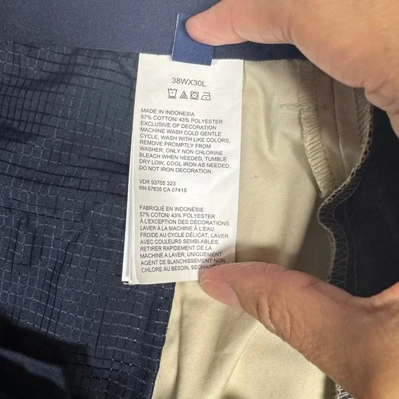 NWT Nautica Mens NAVTECH‎ Coastal Tan Water Resistant Comfort Waist Pants 38x30 - Picture 5 of 7